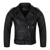 Ladies Premium Lightweight Goatskin Classic Motorcycle Leather Jacket MCJ