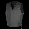 Vance Leather Gambler Style Premium Cowhide Leather Vest