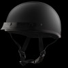 Detour Helmets D.O.T. Gloss Black Half Helmet for Motorcycle Riders with Visor