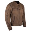 Rusty Men\'s Brown Wax Cotton Scooter Jacket