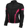 Womens Advanced 3Season CE Armor Pink Mesh Motorcycle Jacket