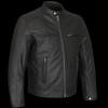 High Mileage Plain Premium Men\'s Black Leather Jacket