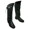Vance Leather Unisex Black Biker Motorcycle Half Leather Chaps