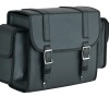 Small Black Plain Motorcycle Sissy Bar Bag
