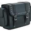 Small Black Studded Motorcycle Sissy Bar Bag