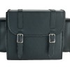 Small Black Braided Motorcycle Sissy Bar Bag