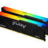 Kingston KF432C16BBK4/128 128GB 3200MHZ DDR4 CL16 DIMM (KIT OF 4) FURY BEAST BLACK