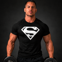 Men's Graphic Print T-Shirt Superman T-Shirt Crew Neck - Short Sleeve - Fashion Tee