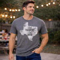 A Little Country A Little Hood T Shirt Mens Texas Graphic Tee Southern Country