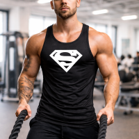 Men's Muscle Tee  Superman Round Neck - Sleeveless Tank Top