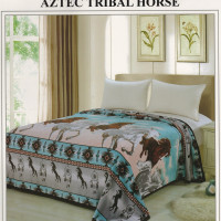 Serafina Aztec Blanket Aztec Tribal Horse Blanket MultiColor - King Size