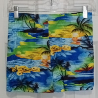 Boys Swim Shorts  Swimming Trunks Multicolor Tropical Pattern Elastic Waist