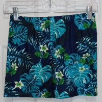 Boys Swim Shorts  Swimming Trunks Multicolor Tropical Pattern Elastic Waist