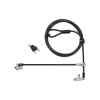 K60508WW SLIM N17 2.0 KEYED DUAL HEAD LAPTOP LOCK FOR WEDGE-SHAPED SLOTS