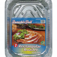 Home Plus 11.87 x 16.62 in. Durable Foil Roasting Rack Pan - Silver- pack of 12