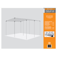 AHC 20 x 20 ft. Heavy Duty Carport Canopy Tarp Silver