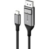 ULCDP02-SGR 2M ULTRA USB-C MALE TO DP MALE CABLE 4K 60HZ WITH LED WHITE