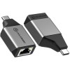 ULCGEMN-SGR ULTRA MINI USB-C MALE RJ45 GB ETHERNET FEMALE ADAPTER