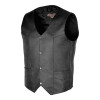 Vance Leather Men's Basic Leather PlainSide Vest