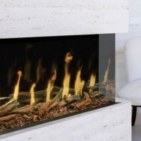 Modern Flames Orion Multi Virtual Electric Fireplace- HelioVision Flame Technology-Multiple Sizes