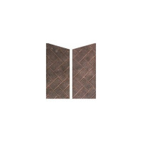 Modern Flames Side Panels Traditional Red Herringbone Magnetized: Classic Elegance for Your Fireplace