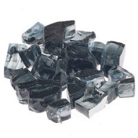 Modern Flames Reflective Fire Glass  Vesper Black 1/2": Premium and Durable Accessory of Electric Fireplaces