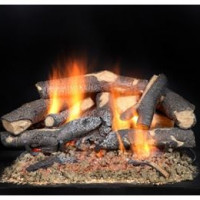 Majestic Fireside Supreme Oak Gas Logs Realistically-Detailed Logs with the appeal of a Fully Charred  Mature Fire