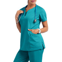 Premium Medical Scrubs Tops Only Comfort Fit Straight & Side Pockets 3 colors