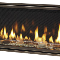 Majestic Echelon II 48 Series Available in a 48" Fireplace System - Ceramic Glass Battery Backup