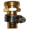 Rugg 0.75 in. Brass Threaded Male Hose Coupling - Pack of 30