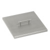 American Fireglass 12 in. Stainless Steel Cover for Square Drop-In Fire Pit Pan
