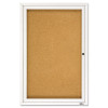 Quartet Enclosed Bulletin Board Natural Cork/Fiberboard 24 x 36 Aluminum Frame