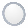 Bellaterra Home Round Framed Mirror Wood White