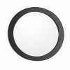 Bellaterra Home Round Framed Mirror Wood Espresso