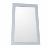 Bellaterra Home Ladder Shape Framed Mirror Wood White