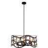 Chloe Lighting Willow Transitional 6 Light Oil Rubbed Bronze Ceiling Pendant - 25 in.