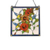 Chloe Lighting Costa Animal Tiffany-Glass Window Panel - 24 in.