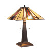 Chloe Lighting Maxwellmission 2 Light Blackish Bronze Table Lamp - 16 in.