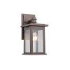Chloe 12 in. Lighting Tristan Transitional 1 Light Rubbed Bronze Outdoor Wall Sconce - Oil Rubbed Bronze