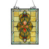 Chloe 18 x 25 in. Lighting Avalon Tiffany Glass Victorian Window Panel