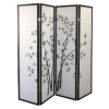 Ore International 4-Panel Room Divider - Bamboo