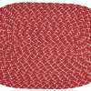 Better Trends Sun Splash Braided Rug- Red - 5 in.
