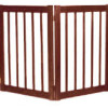 Dynamic Accents - 32 Inch 4 Panel Free Standing EZ Gate - Mahogany