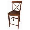 International Concepts X-back Counterheight Stool - 24 SH Espresso