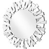 Elegant Decor Sparkle 31.5 in. Contemporary Round Mirror - Dozens of Expertly Cut Beveled Edge Mirror Pieces Clear