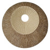 Screen Gems 26 in. X 3 in. Round Double Layer Ribbed Wall Plaque -Pack of 2