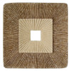 Screen Gems 19 in. X 2 in. Concave Square Double Layer Ribbed Wall Plaque -Pack of 2