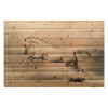 Empire Art Direct Fine Art Giclee Printed on Solid Fir Wood Planks - Horse