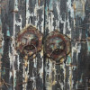 Empire Art Primo Mixed Media Sculpture - Antique Wooden Doors 2