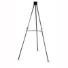 Lorell Telescoping Aluminum Easel- Adjust Legs- 66in.- Black